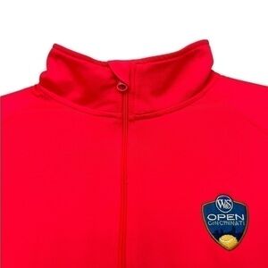 Womens Neon Orange Sport-Tek Athletic Front Zippered Jacket Size Medium